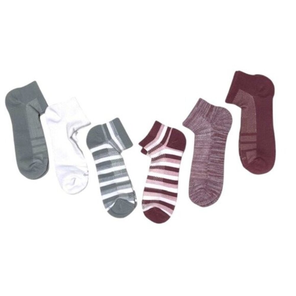 Tommie Copper 6pk SnugStay Ankle Compression Sock LARGE